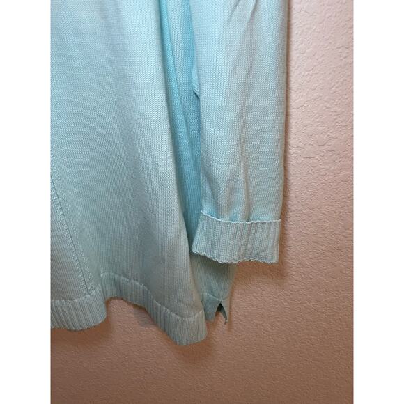 Nwot Talbots Blue 3/4 sleeve Sweater Plus size 2x - Picture 2 of 5